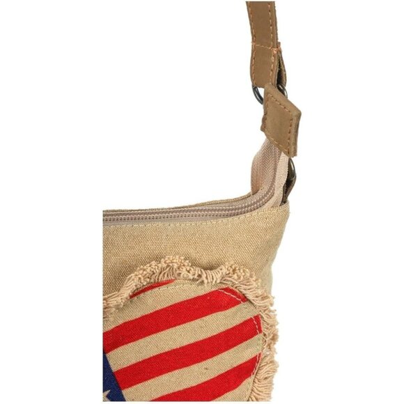 Wristlet Wallets Women Cotton Canvas Crossbody Sling Bags Handbags Gift - Picture 4 of 5